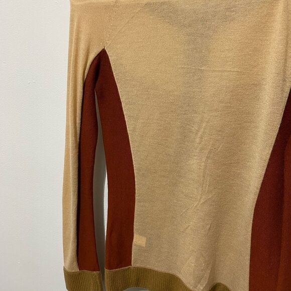 100% Cashmere Colorblocked Marc By Marc Jacobs Cardigan Sweater - Picture 4 of 8